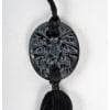1920 René Lalique – Pendentif Guêpes Verre Noir Patiné Blanc 8
