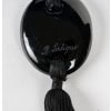 1920 René Lalique – Pendentif Guêpes Verre Noir Patiné Blanc 12