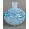 1923 René Lalique – Vase Lièvres Verre Opalescent Patiné Bleu 14