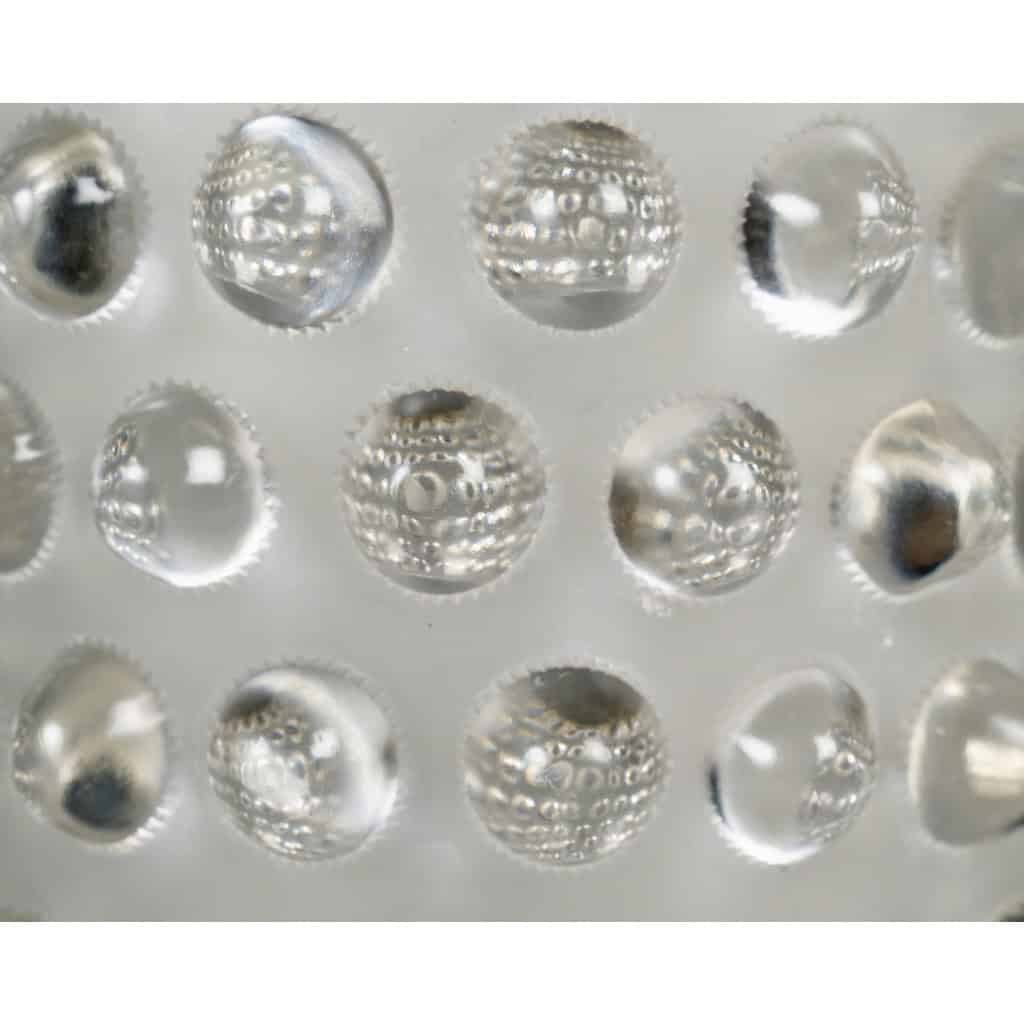 1933 René Lalique – Art Déco Vase Mossi Verre Blanc 6