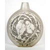 1920 René Lalique – Vase Deux Moineaux Bavardant Verre Blanc Patiné Gris 9