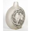 1920 René Lalique – Vase Deux Moineaux Bavardant Verre Blanc Patiné Gris 10
