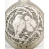 1920 René Lalique – Vase Deux Moineaux Bavardant Verre Blanc Patiné Gris 13