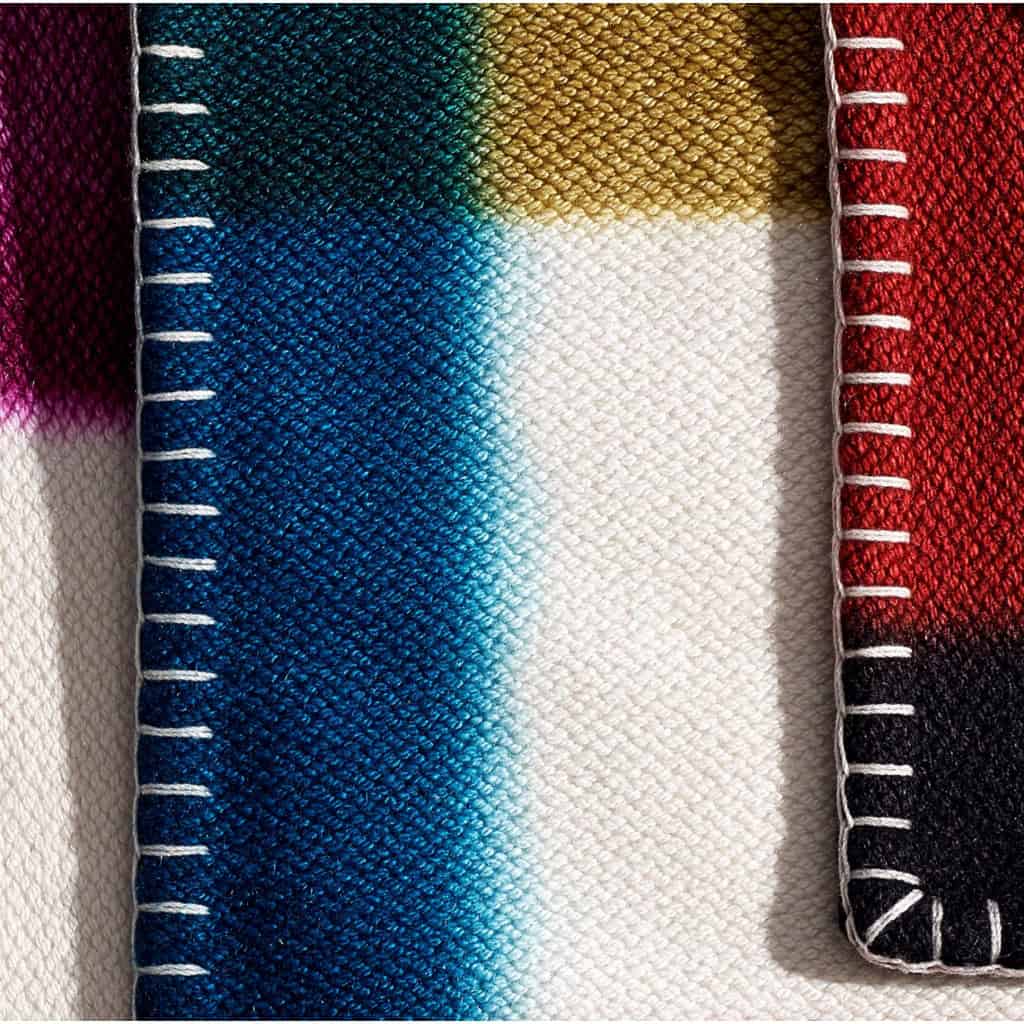 HERMES : Plaid Cashmere « Tartan Dye «  8