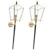 1960 Grande paire d’Appliques-lanternes de Jacques Adnet 9