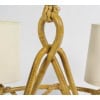 1950 Lustre en rotin de Louis Sognot 10