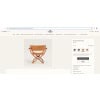 Hermès – Fauteuil Et Tabouret Pliants Pippa Cuir Et Bois 33