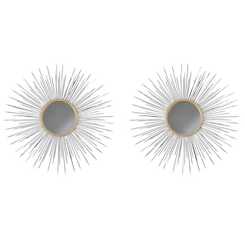 1960 Paire de grands miroirs de sorcière Maison Honoré 3