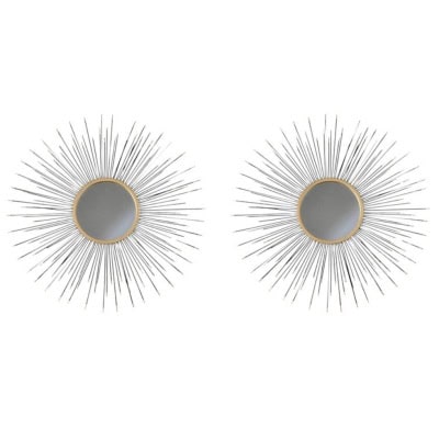 1960 Paire de grands miroirs de sorcière Maison Honoré