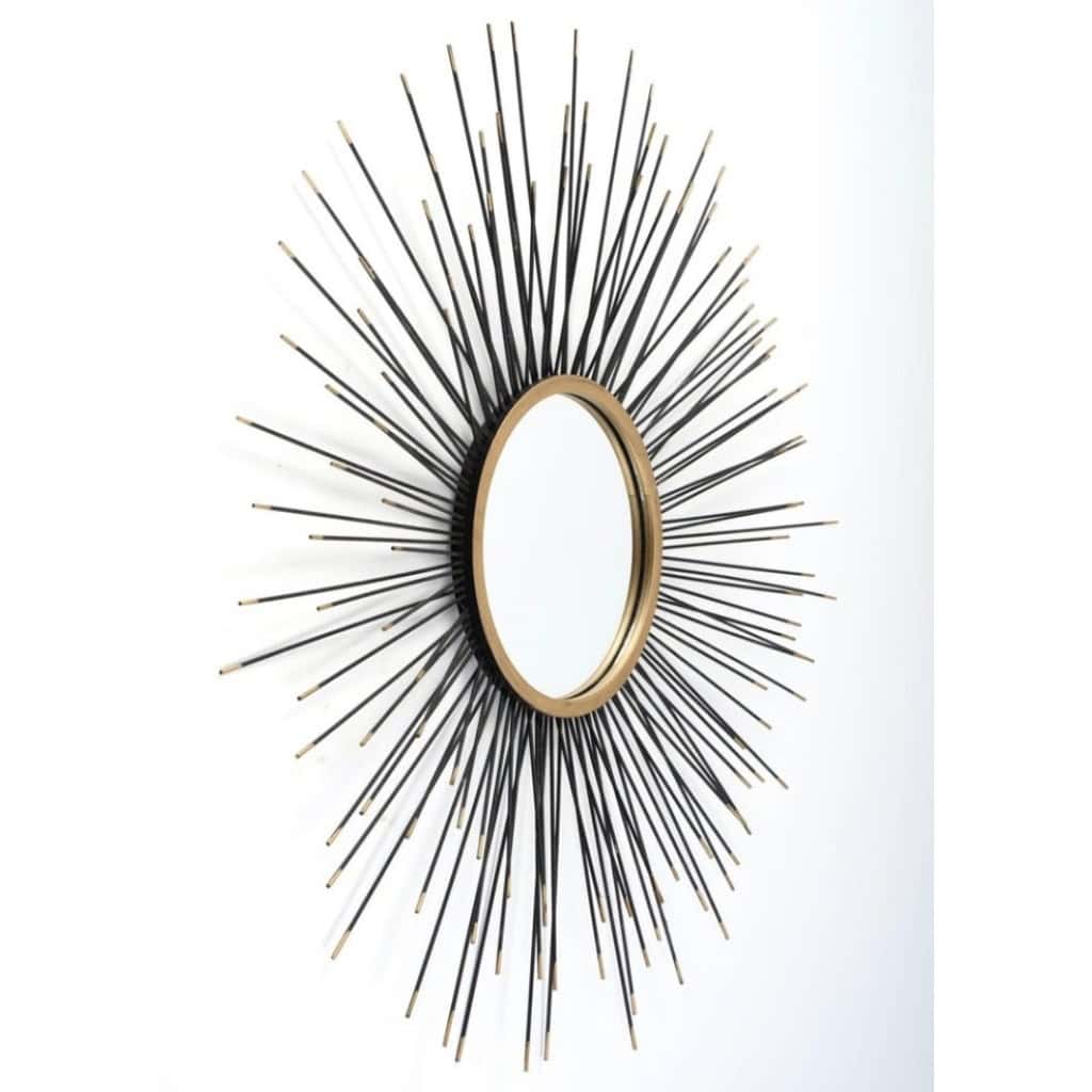 1960 Paire de grands miroirs de sorcière Maison Honoré 6
