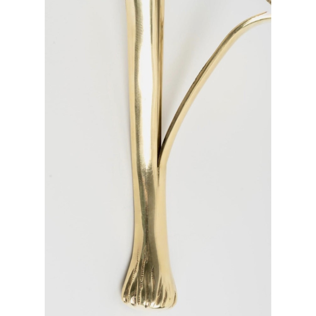 1960 Paire d’appliques « Feuillage » en bronze Maison Roche 6