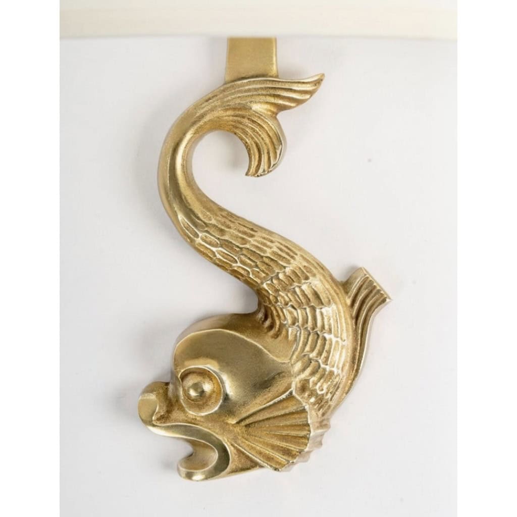 1940 Paire d’appliques en bronze « Hippocampe » de Marcel Guillemard 7