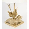 1970 Lampe à poser florale en bronze de la Maison Charles Pegay 9