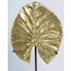 1970 Feuille en bronze doré dessinée par Christiane Charles Maison Charles 12