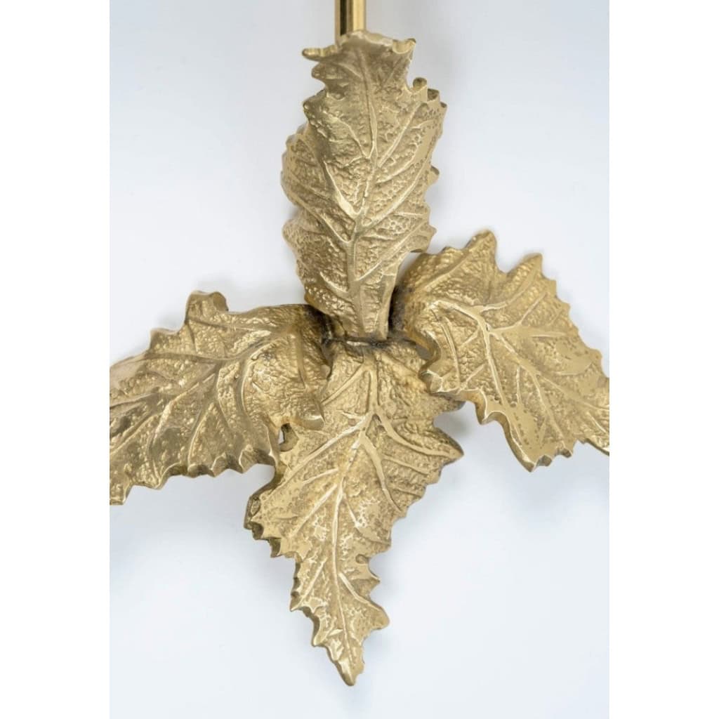 1970 Paire d’appliques murales en bronze par la Maison Charles 8