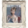 DOMERGUE Jean Gabriel Peinture XXè Jeune femme pensive Huile sur Isorel Signée Archives Willer 13