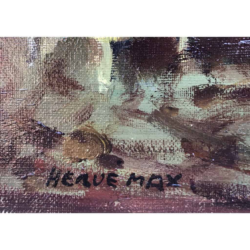 HERVE Max Les danseuses au repos Huile sur toile signée Certificat d’authenticité 5