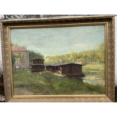 Le bateau lavoir de MORET