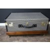 Valise ou malle Goyard en toile à chevrons de 80 cm 41