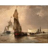 NOEL Jules Le Tréport en 1870 Huile sur toile signée située et datée Certificat d’authenticité 16