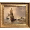 NOEL Jules Le Tréport en 1870 Huile sur toile signée située et datée Certificat d’authenticité 15