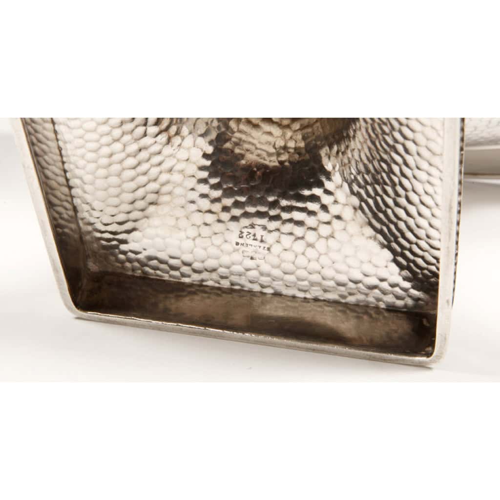 GORHAM – Paire de Coupes en argent massif martelé Birmingham XXe 4