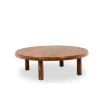 Pierre Chapo. Table basse en orme massif blond. Années 1970. LS64913509U 12