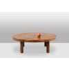 Pierre Chapo. Table basse en orme massif blond. Années 1970. LS64913509U 14