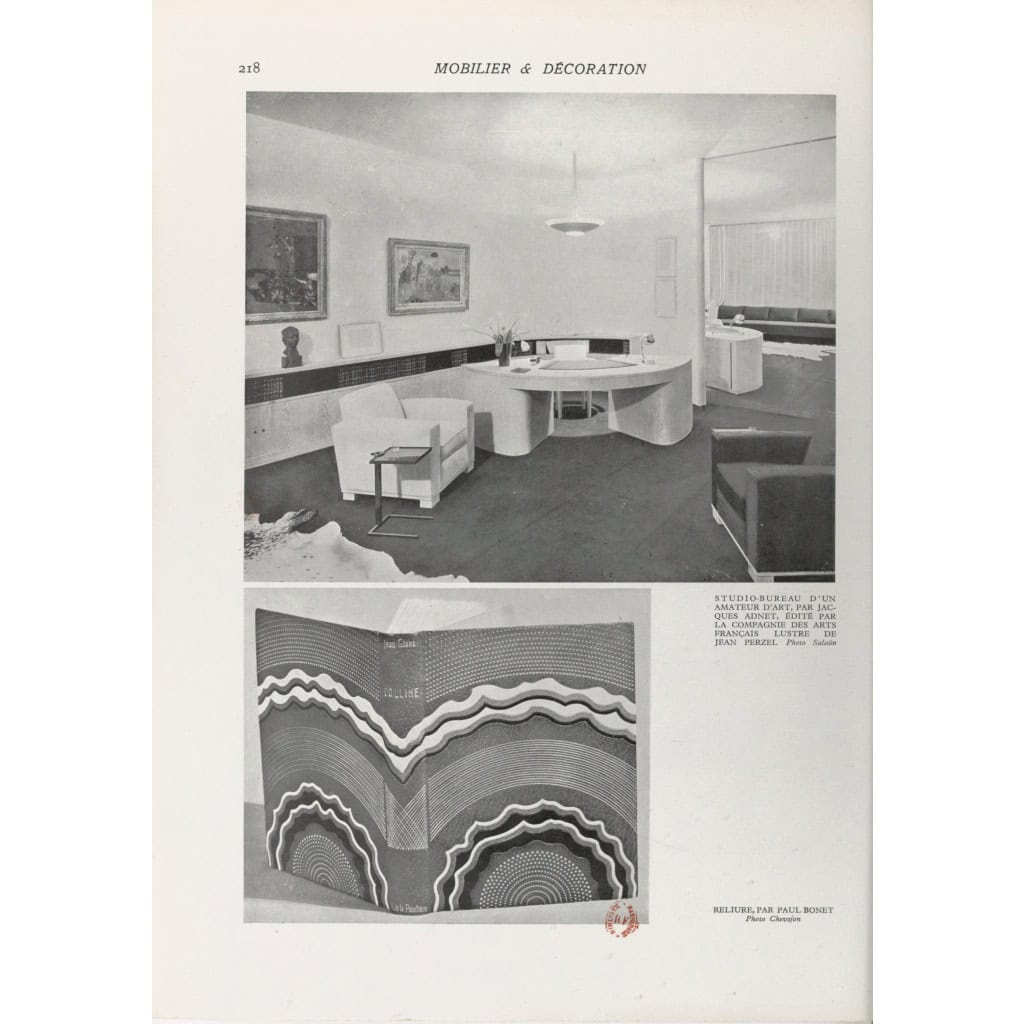 Jacques ADNET – Exceptionnel Bureau « Président » Art Déco et son fauteuil – 1936 10