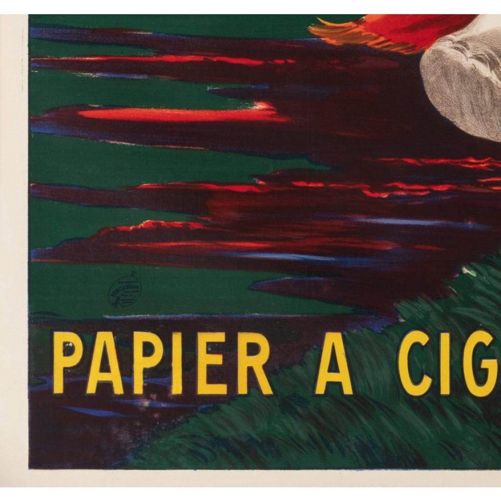 Affiche Originale, Leonetto Cappiello, Je Ne Fume Que Le Nil, Elephant, Animal, Papier à Rouler, Feuille, Cigarettes, Fumeur, Tabac, Tabagisme, Orientalisme, Art Nouveau, 1912 6