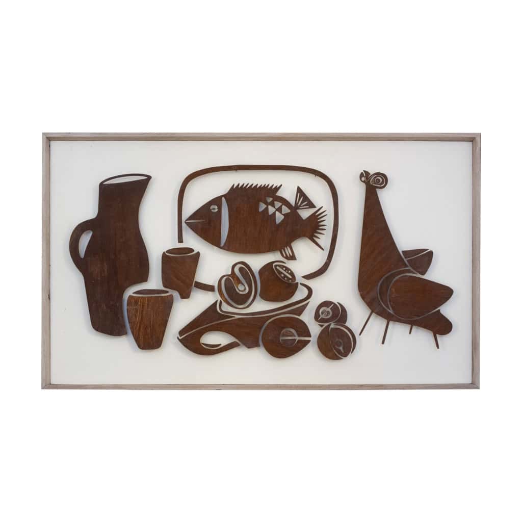 Panneau décoratif en métal intitulé « Natumo ». Travail contemporain. LS58883367C 3
