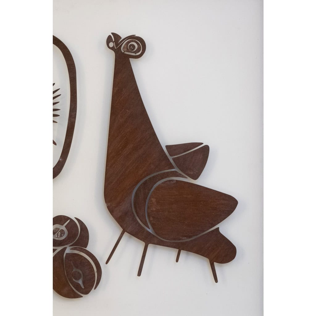 Panneau décoratif en métal intitulé « Natumo ». Travail contemporain. LS58883367C 6