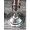 Paire de chandeliers, métal argenté 10