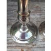 Paire de chandeliers, métal argenté 11