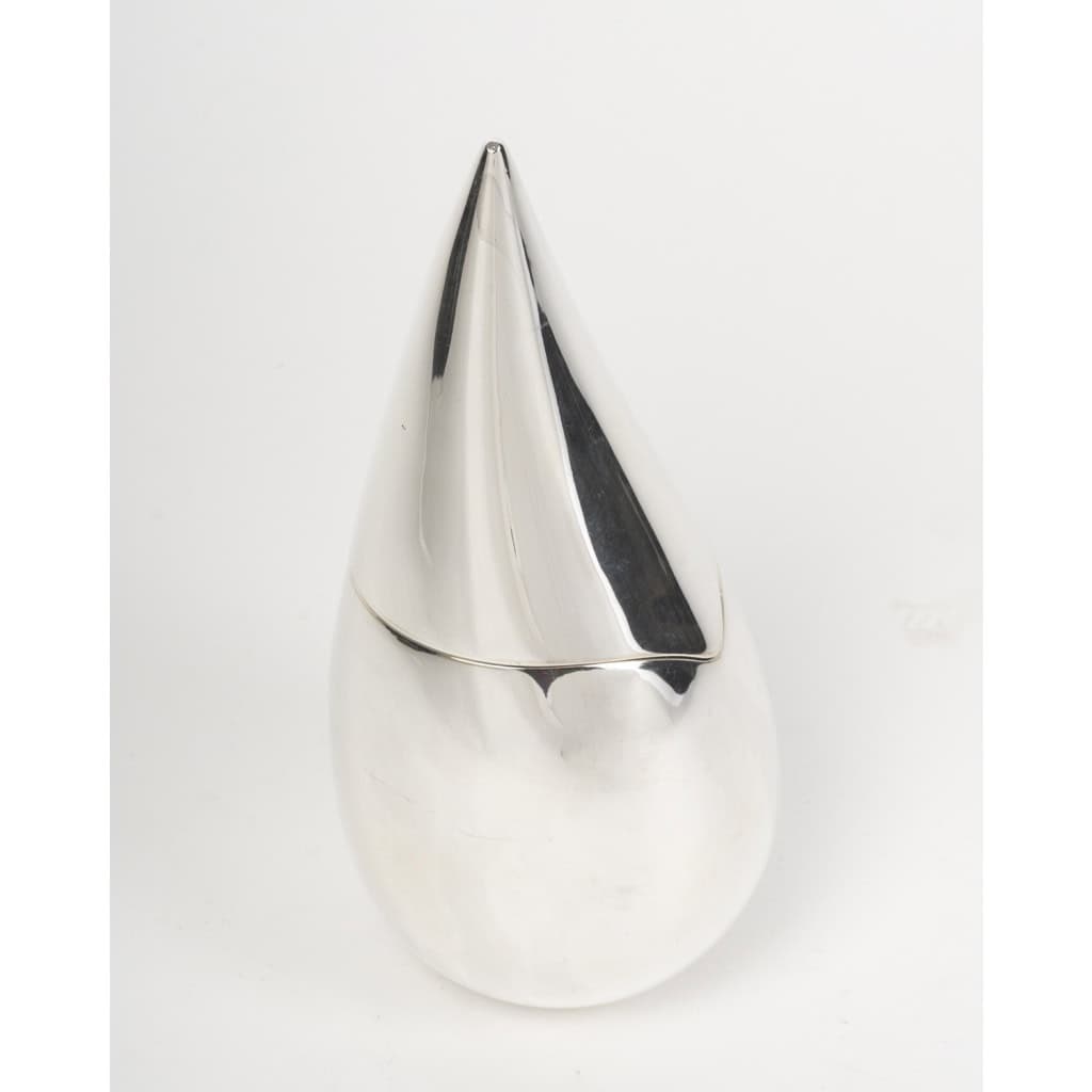 CHRISTOFLE – boite en argent massif moderniste XXIe siècle 6
