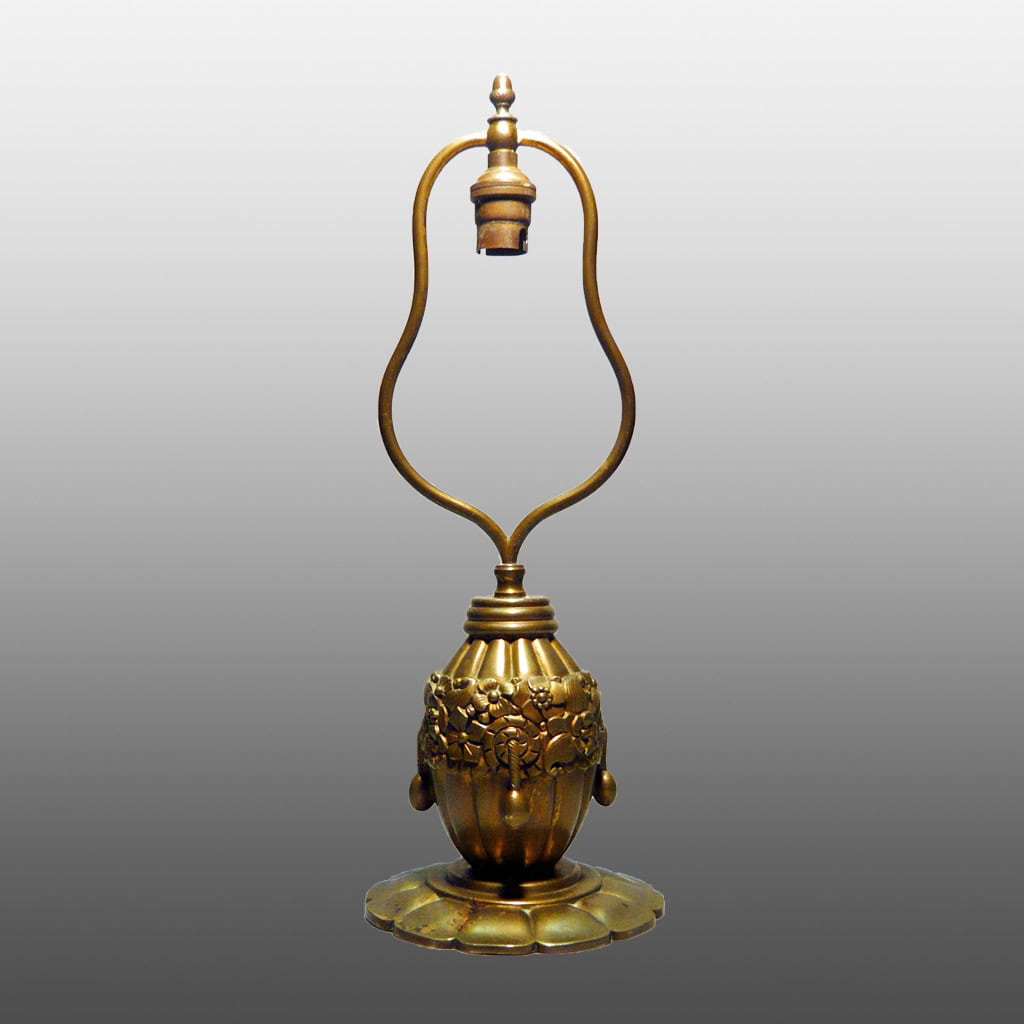 Maurice DUFRESNE / La Maîtrise. Lampe sur pied Art Déco, en bronze doré. 1925 3