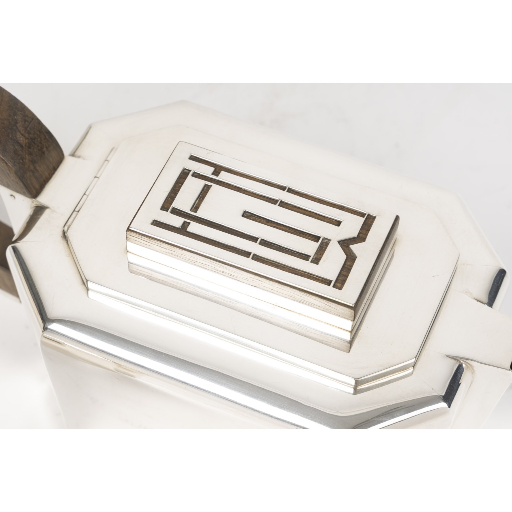 JEAN E. PUIFORCAT – Service THE/CAFE 4 pièces Argent ART DECO, XXe 12