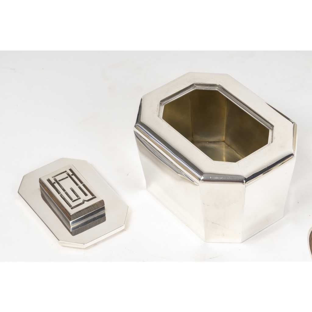 JEAN E. PUIFORCAT – Service THE/CAFE 4 pièces Argent ART DECO, XXe 13