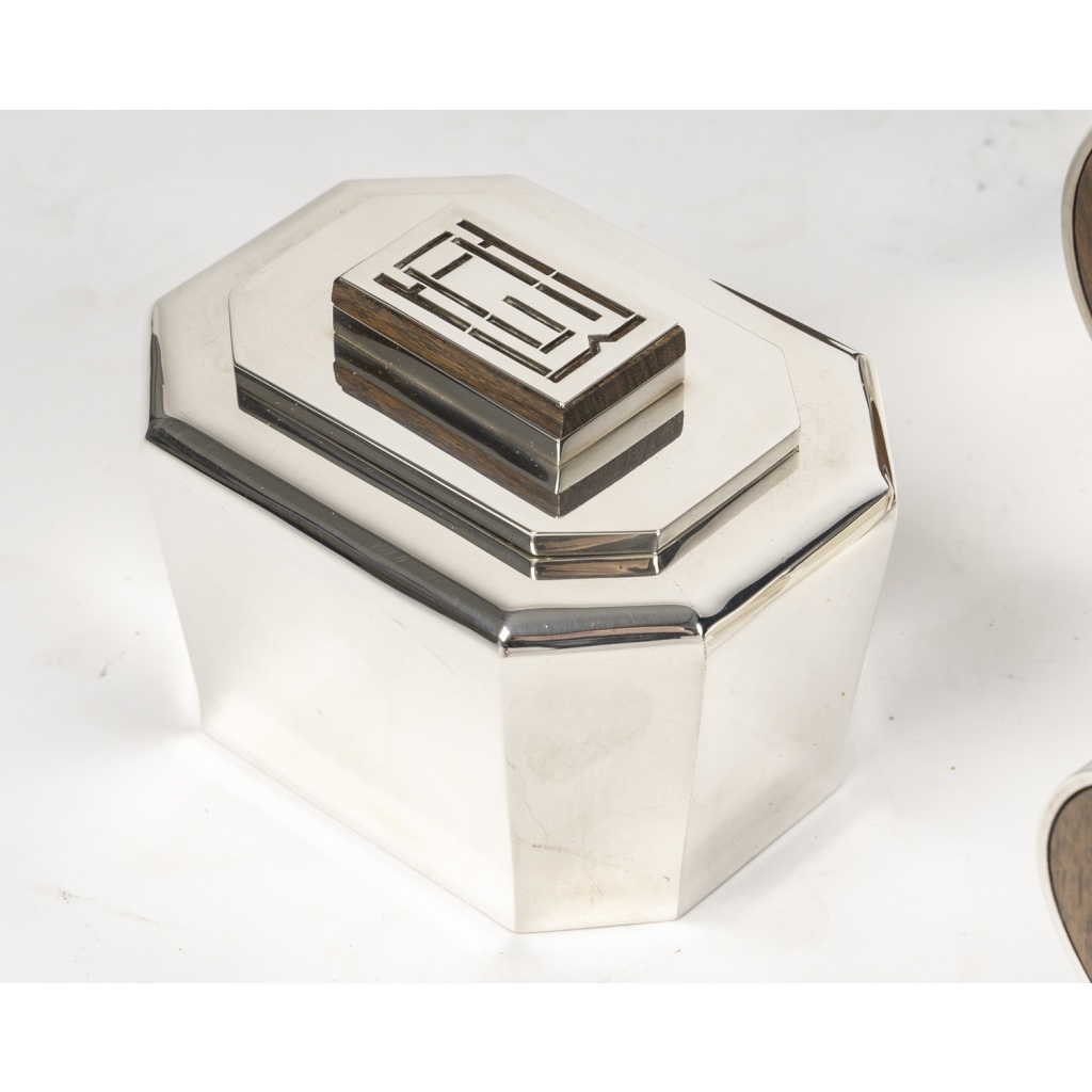 JEAN E. PUIFORCAT – Service THE/CAFE 4 pièces Argent ART DECO, XXe 8