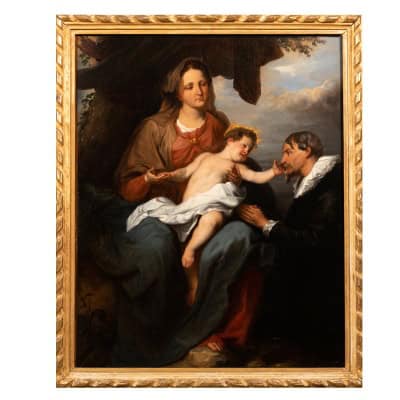 D’après Antoine Van Dyck (1599-1641), La Vierge au donateur, XIXe