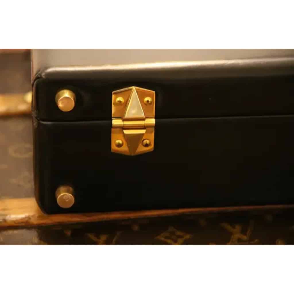 Mallette Hermes en cuir noir 12