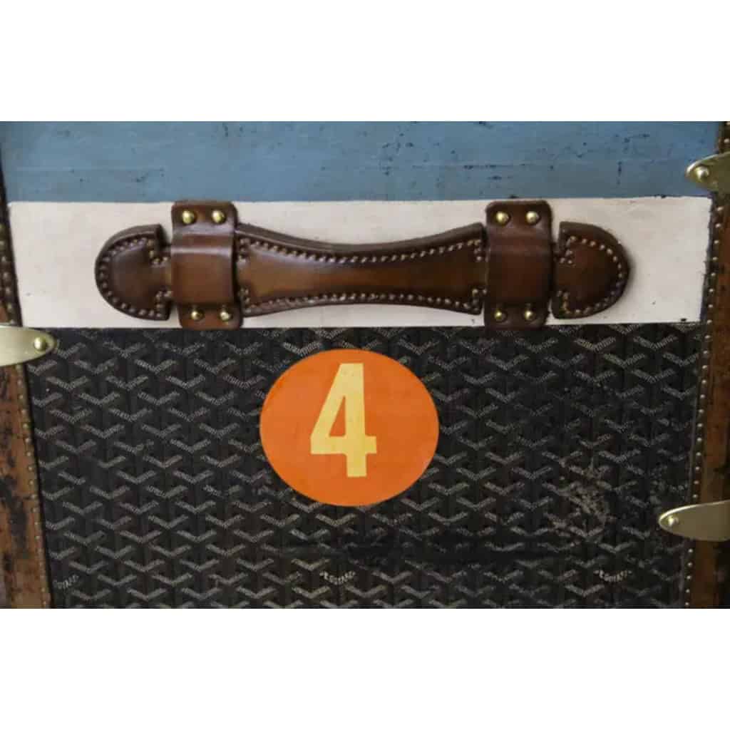 Malle Goyard ancienne, malle a chapeaux Goyard 60 cm 13