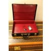 Mallette Hermes en cuir noir 30