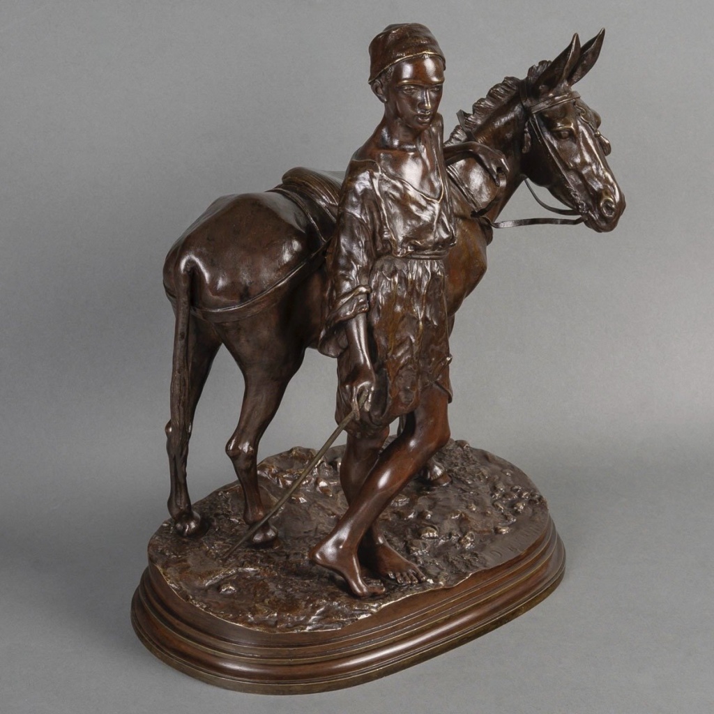 Sculpture – L’ Anier Du Caire , Alfred Dubucand (1828-1894) – Bronze 5