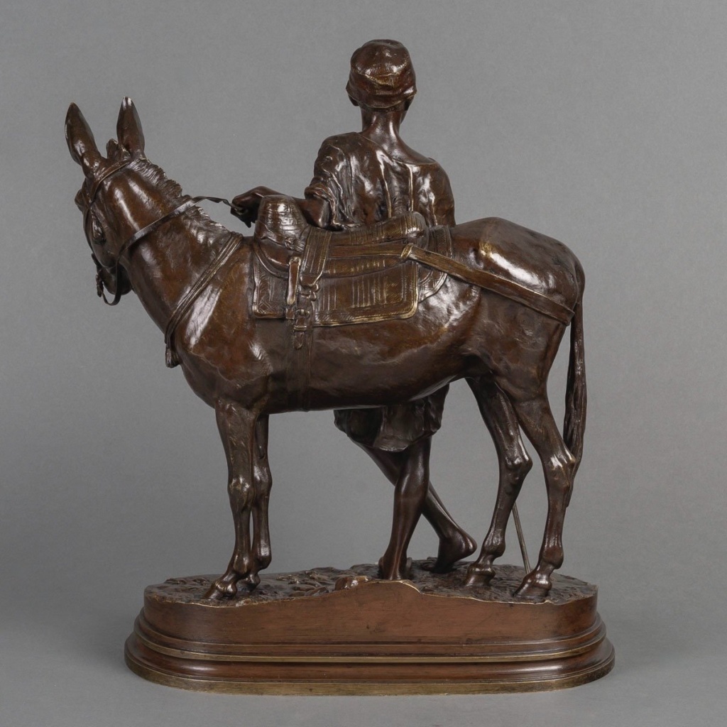 Sculpture – L’ Anier Du Caire , Alfred Dubucand (1828-1894) – Bronze 7