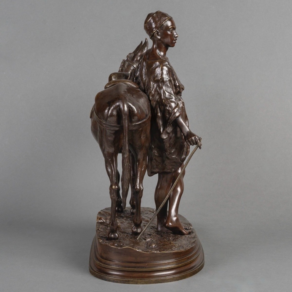 Sculpture – L’ Anier Du Caire , Alfred Dubucand (1828-1894) – Bronze 10