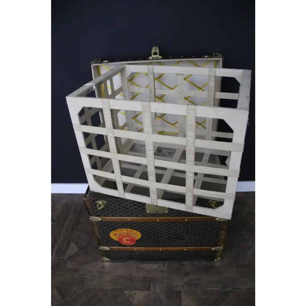 Malle Goyard ancienne, malle a chapeaux Goyard 60 cm 18