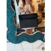Mallette Hermes en cuir noir 36