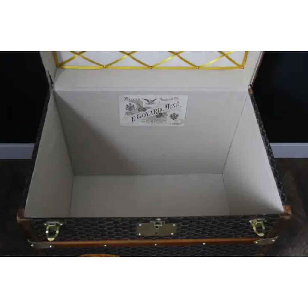 Malle Goyard ancienne, malle a chapeaux Goyard 60 cm 21