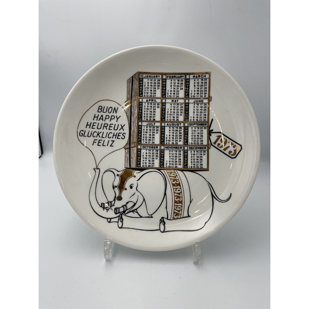 Suite de onze assiettes de la série Calendario par Piero FORNASETTI 8